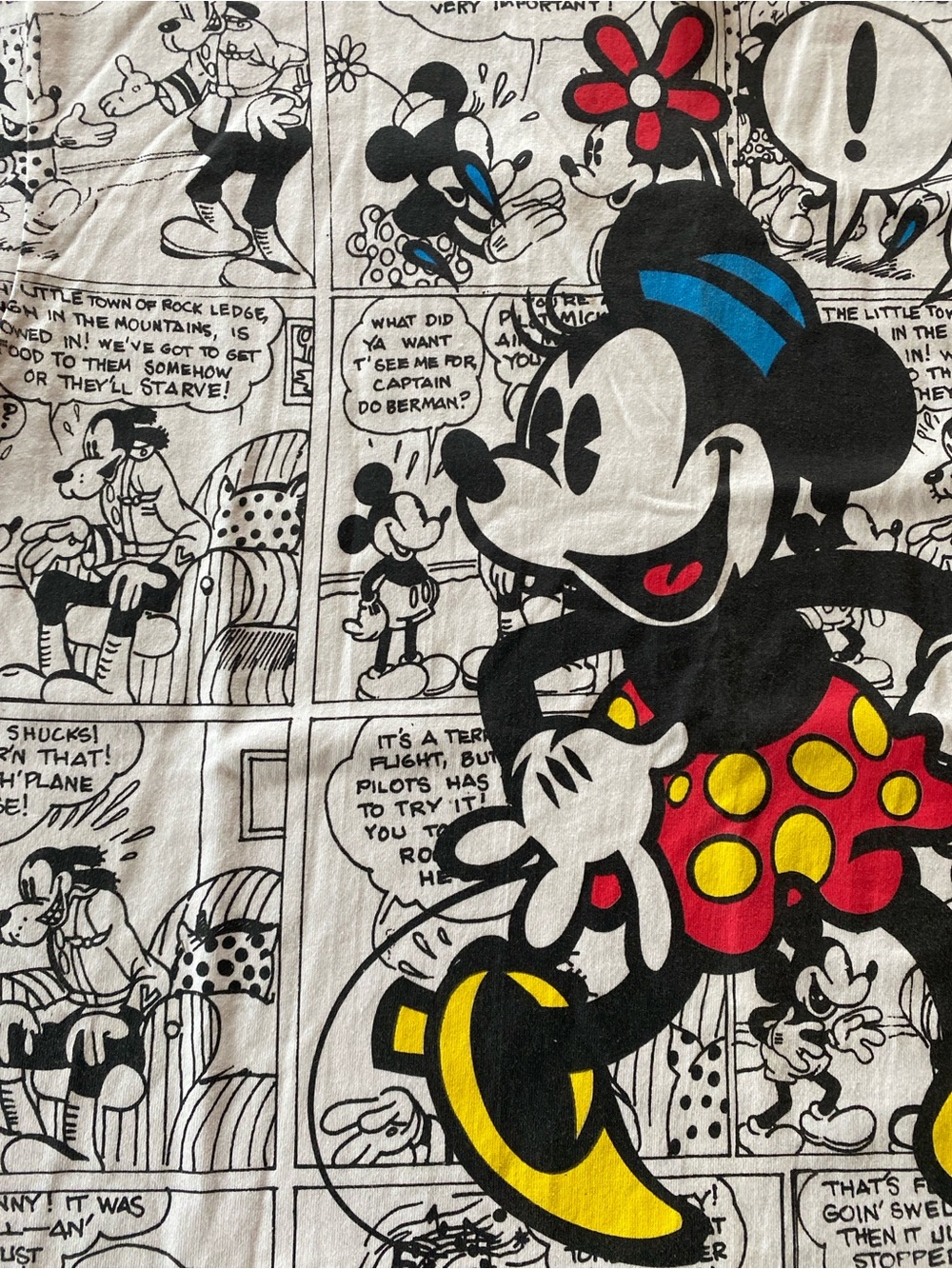 90s aop Disney Minnie Mouse shirt XL - Picture 3 of 7